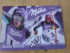 Maria Riesch. Orginales Autogramm. Olympia. Weltcup. Ski. Weltmeister. Abfahrt