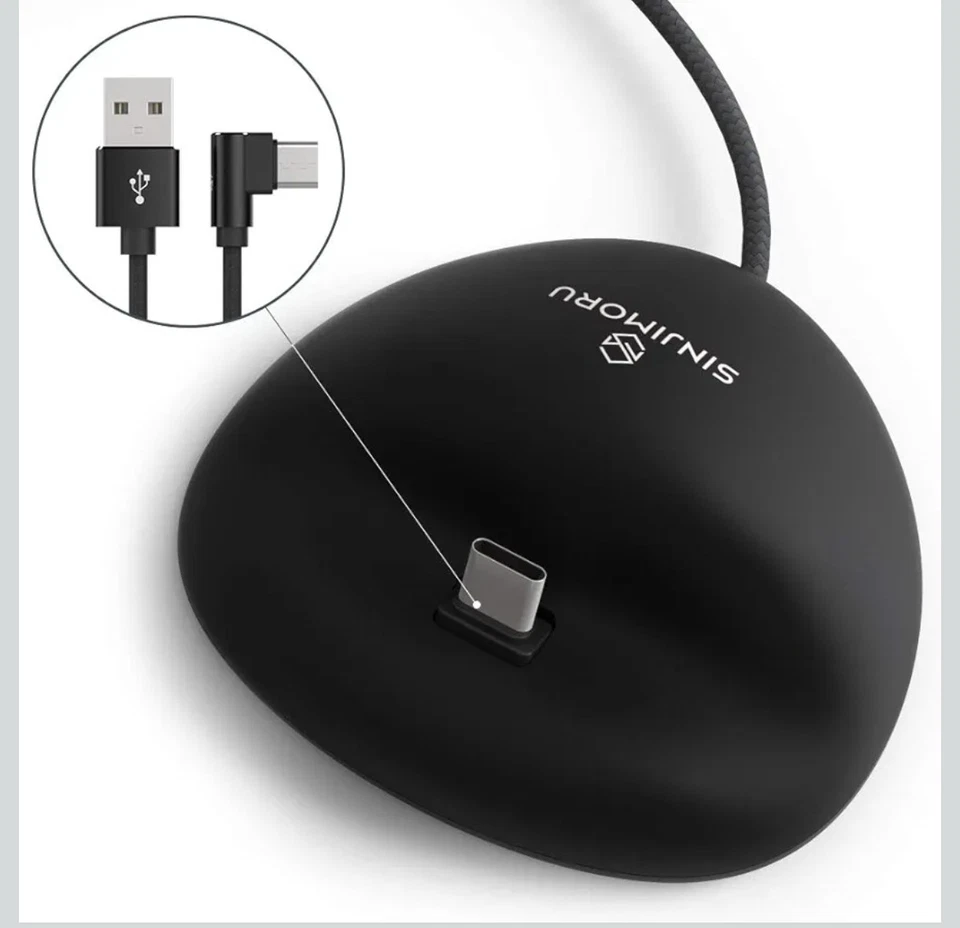 Base para teléfono Sinjimoru con cable de carga USB C. Cómodo y resistente... Foto 2 de 3