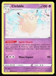 Clefable 063/196 Lost Origin Regular Rare