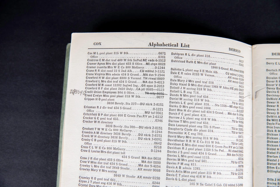 1949 Diretório Oficial Área Sul Califórnia Pacific Telephone Company - Imagem 4 de 4
