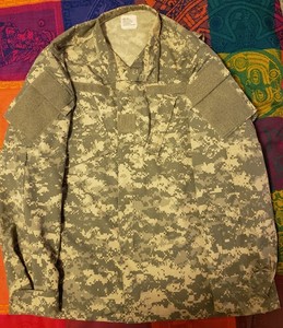 ARMY ACU Digital Camo Jacket Coat, size Large/Long, excellent condition