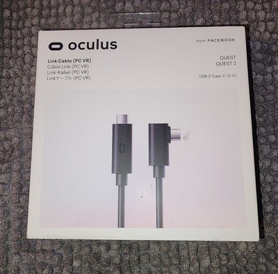 NEW IN BOX OCULUS QUEST 2 PC VR LINK CABLE  USB-C Cable 5m  (16 FT)  Black