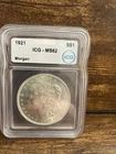 1921 Morgan Silver Dollar $1 ICG MS62