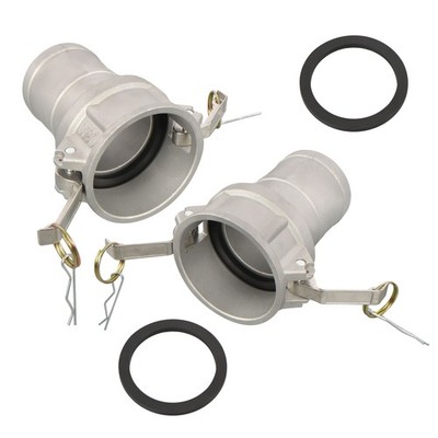 Aluminum Type C Cam Lock Fittings,Cam and Groove Hose Fitting,3'' Couplings 2-PCS