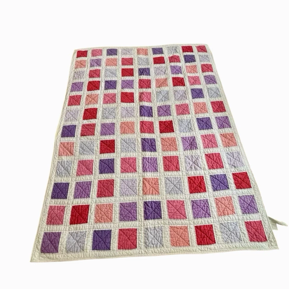 The Company Store Bloque de Color Patchwork Doble Edredón y Almohada Pasteles Falsos Foto 2 de 3