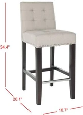 Safavieh Thompson Counter Stool, Reduced Price 2172653106 MCR4511B