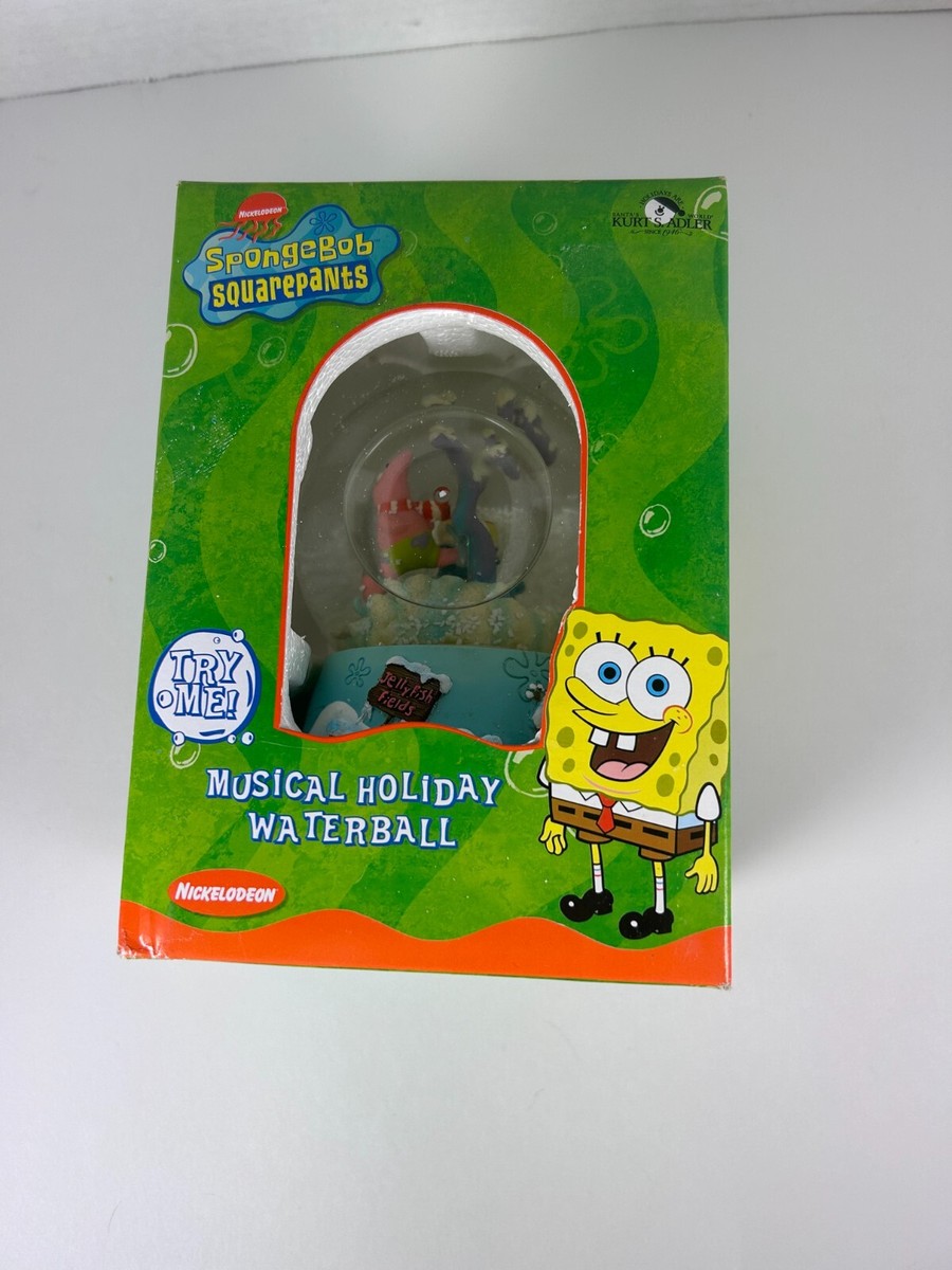 2003 SpongeBob Squarepants Musical Holiday WaterBall Snow Globe
