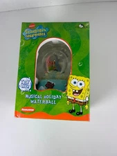 2003 SpongeBob Squarepants Musical Holiday WaterBall Snow Globe Kurt S Adler