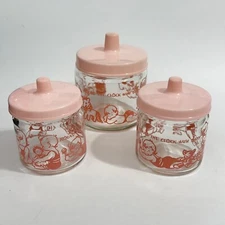 Round the Clock with Baby Vintage Glass Jar Nursery Set Baby Shower Gift Present
