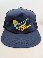 Vintage USA MADE Capitol Drilling Sawing Cincrete Trucker Hat Snapback Dad Cap
