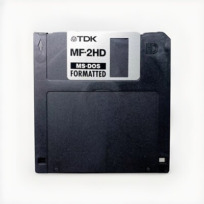 Diskette TDK MF-2HD 2x 3,5 Zoll NEU Floppy Disk MS-DOS 1,44MB