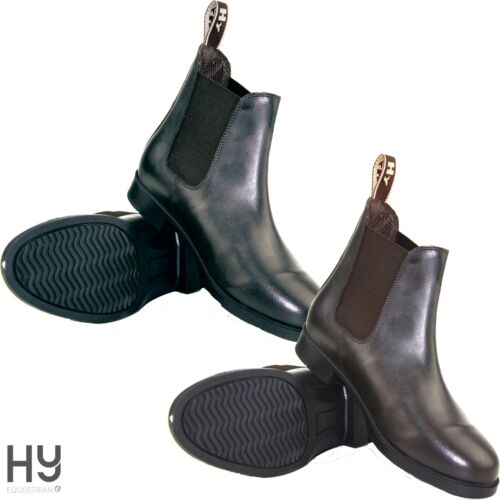 Children's Leather Jodhpur Boots  Durham by Hy Equestrian  Classic Style Durable - Picture 1 of 14