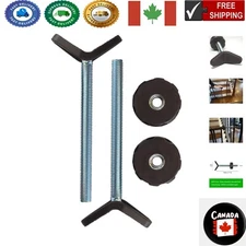 Extra Long Bronze M10 10mm Banister Adapter Y-Spindle Rods for Safety Gates