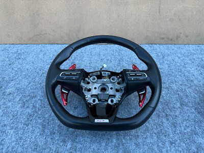 KIA STINGER GT2 2018-2023 OEM LEFT WHEEL WITH PADDLE SHIFTERS & SWITCHES (BLACK)