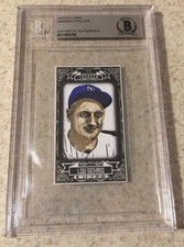 Lou Gehrig Original Art Sketch Card New York Yankees MLB Beckett BAS True 1/1