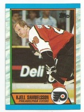 KJELL SAMUELSSON 1989-90 TOPPS ROOKIE CARD NM-MT+ CONDITION