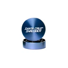 Medium 2 Piece Gloss Herb Grinders by Santa Cruz Shredder-Blue
