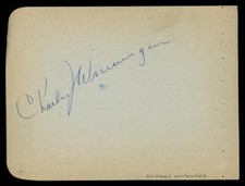 CHARLES WINNINGER (1884-1969) signed album page | 