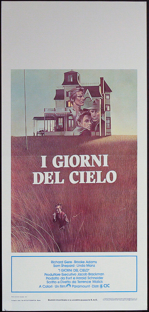 Locandina originale film I giorni del cielo (1978) - Regia di Terrence Malick