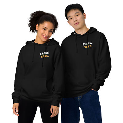 Stack Sats. Midweight Hoodie