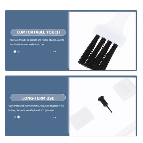 2 Sets Dust Plug Charger Protector Charging Port Cleaner - 第 2/12 張圖片