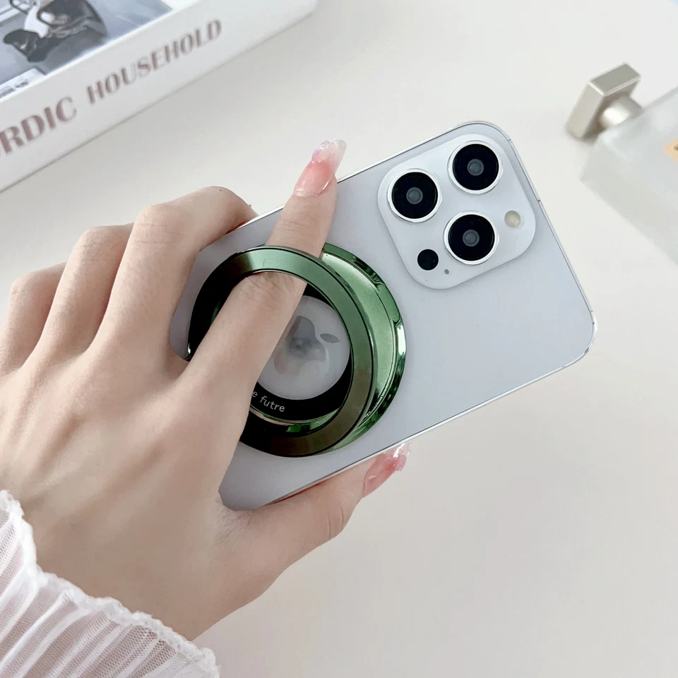 Compatible with Mag Safe Universal Phone Magnetic Ring Holder Adjustable Stand - Image 3 of 4