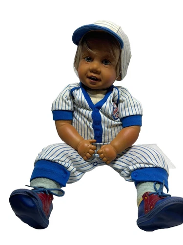 VTG 23" Danbury Mint Baseball Doll Giggles by Pat Secrist "Little Slugger 94 MLB