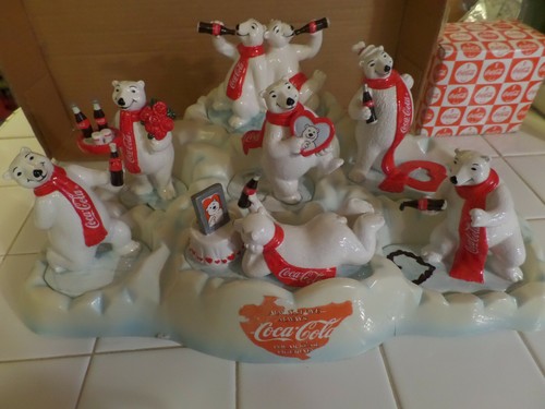 SEHR SELTENES COCA COLA VALENTIN EISBÄREN DISPLAY * One-a- Day * Valentinstag Woche - Bild 1 von 8