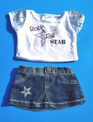 Build A Bear Rock'n'Roll Outfit mit passendem Rock sehr guter Zustand 
