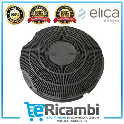 Filtro Carbone per Cappa Elica Whirlpool Rex Smeg Candy 240X44mm Mod.30 30301009