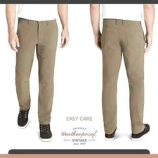 Weatherproof Vintage Men's Performance Weather-Flex Flex Flatfront Pants