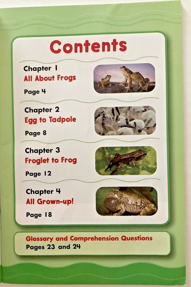 Scholastic, Science Vocabulary Readers, Life Cycles Frog, FE, 2007