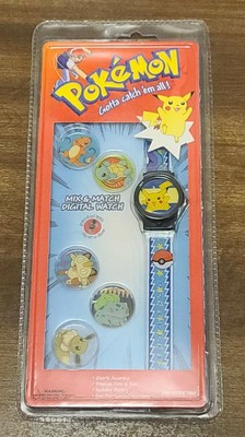 Vintage 1999 Pokemon Watch Nintendo Mix & Match Watch Faces New Sealed