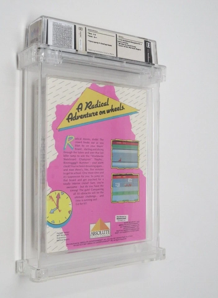 Skate Boardin' Atari 2600 Sealed Video Game Wata Graded 9.0 A++ Skateboarding - Image 2 of 4