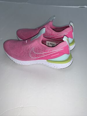 Nike Epic Phantom React Flyknit GS Pink White Women's Size