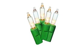 Holiday Time 450-Count Clear Incandescent Mini Christmas Lights, 93.5 Feet