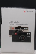  Leica Minilux 35mm Point and Shoot Camera Brochure 1997 15 Pages