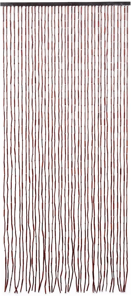 Elegante cortina de cuentas de bambú hecha a mano 36"" W x 79"" L - encanto bohemio para el hogar Foto 4 de 4