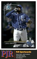 2017 Bowman #BCP136 Jorge Bonifacio Kansas City Royals Chrome Prospects