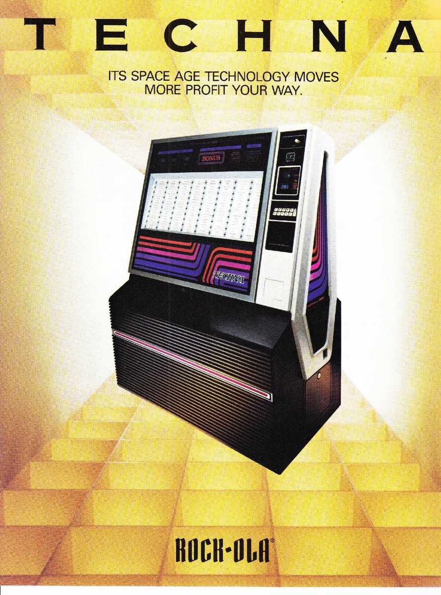 Original Rock-Ola model 480 Techna juke box jukebox Flyer