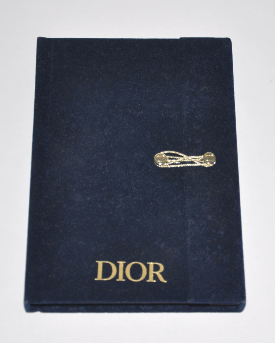 New Christian Dior Carnet Premium Navy Velvet Cover Notebook