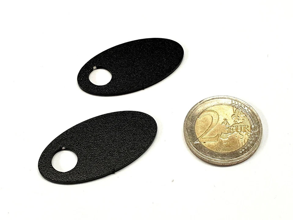 Blinker Montageplatten Harley Davidson Softail Dyna Sportster Edelstahl schwarz - Bild 2 von 2