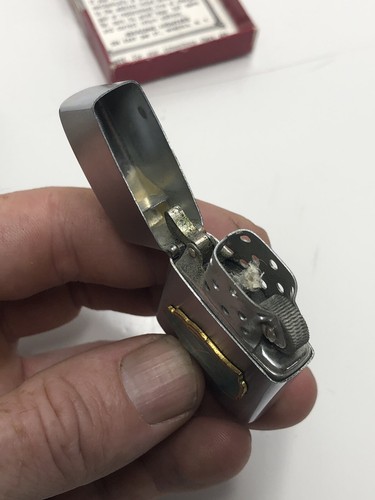 Vintage COMPACT Vacuum advertising lighter With Box Unused IDEALINE (A12) - Picture 4 of 7