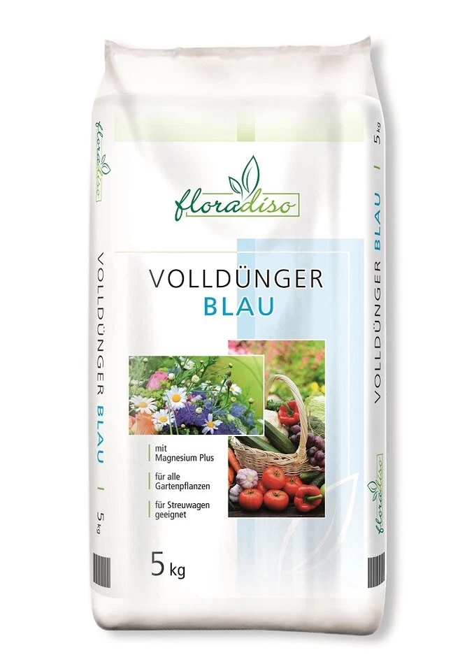 floradiso Volldünger blau 5 kg Gartendünger Universaldünger NPK8+6+7 Obst Gemüse - Bild 2 von 2