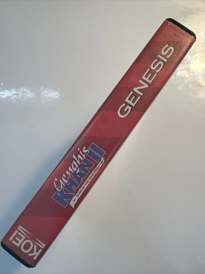 Genghis Khan 2 Clan Of The Gray Wolf Sega Genesis KOEI 1993 **No Manual** - Image 3 of 4