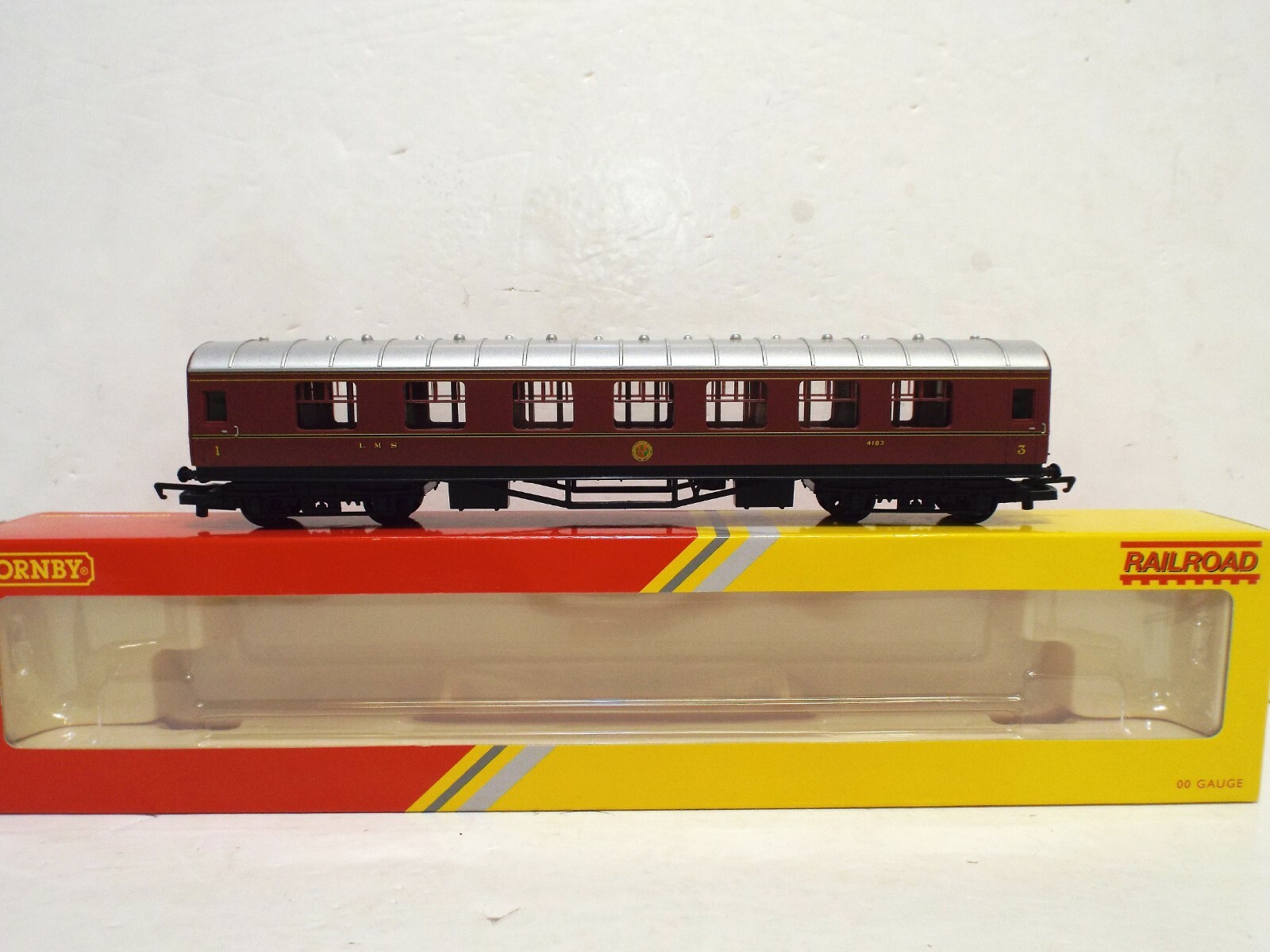 HORNBY R4388 LMS COMPOSITE COACH 4183 MAROON IMMAULATE BOXED (C946)