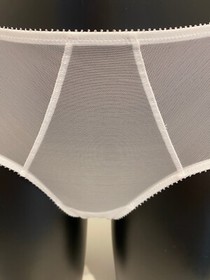 Lise Charmel White Boyshorts 12 Medium FR 2 Sheer Briefs Epure Revelation Beaute