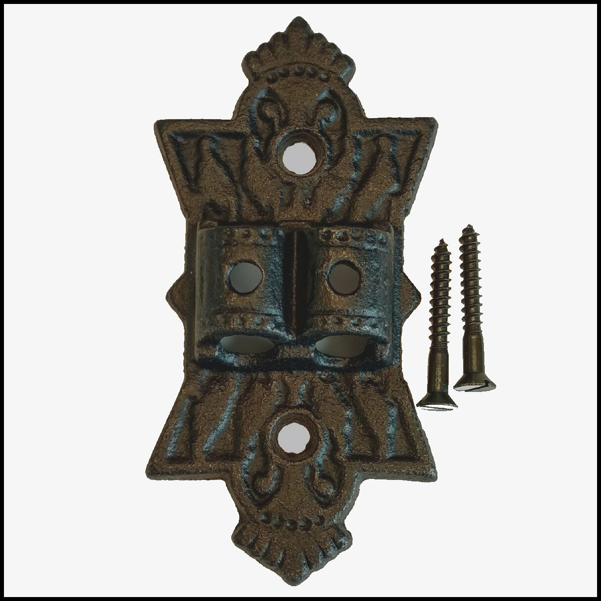 WALL PLATE HINGE for CAST IRON DOUBLE ARM WALL BRACKET OIL LAMP