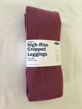 NWT Old Navy Women's Mountain Dusk High Rise Jersey Cropped Leggings Lattice Hem
