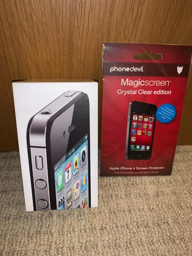 Genuine Apple iPhone 4 Box & Media Devil Magiscreen Clear Screen Protector - 第 2/2 張圖片